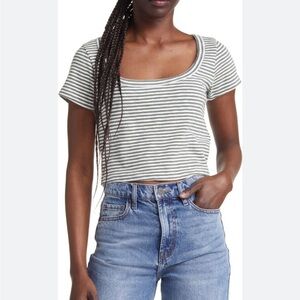 Madewell Crop Tee | xs
